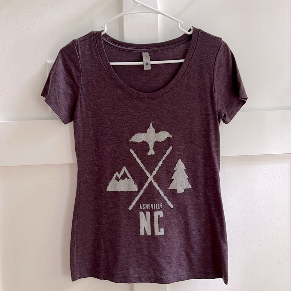 Purple Asheville North Carolina tee shirt